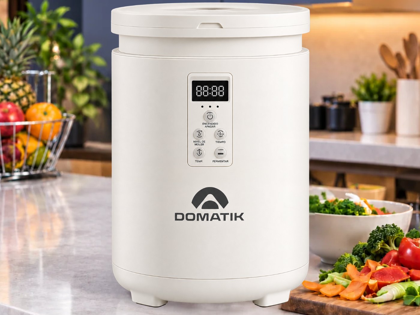 KÖMPOST Slim blanca en una cocina moderna